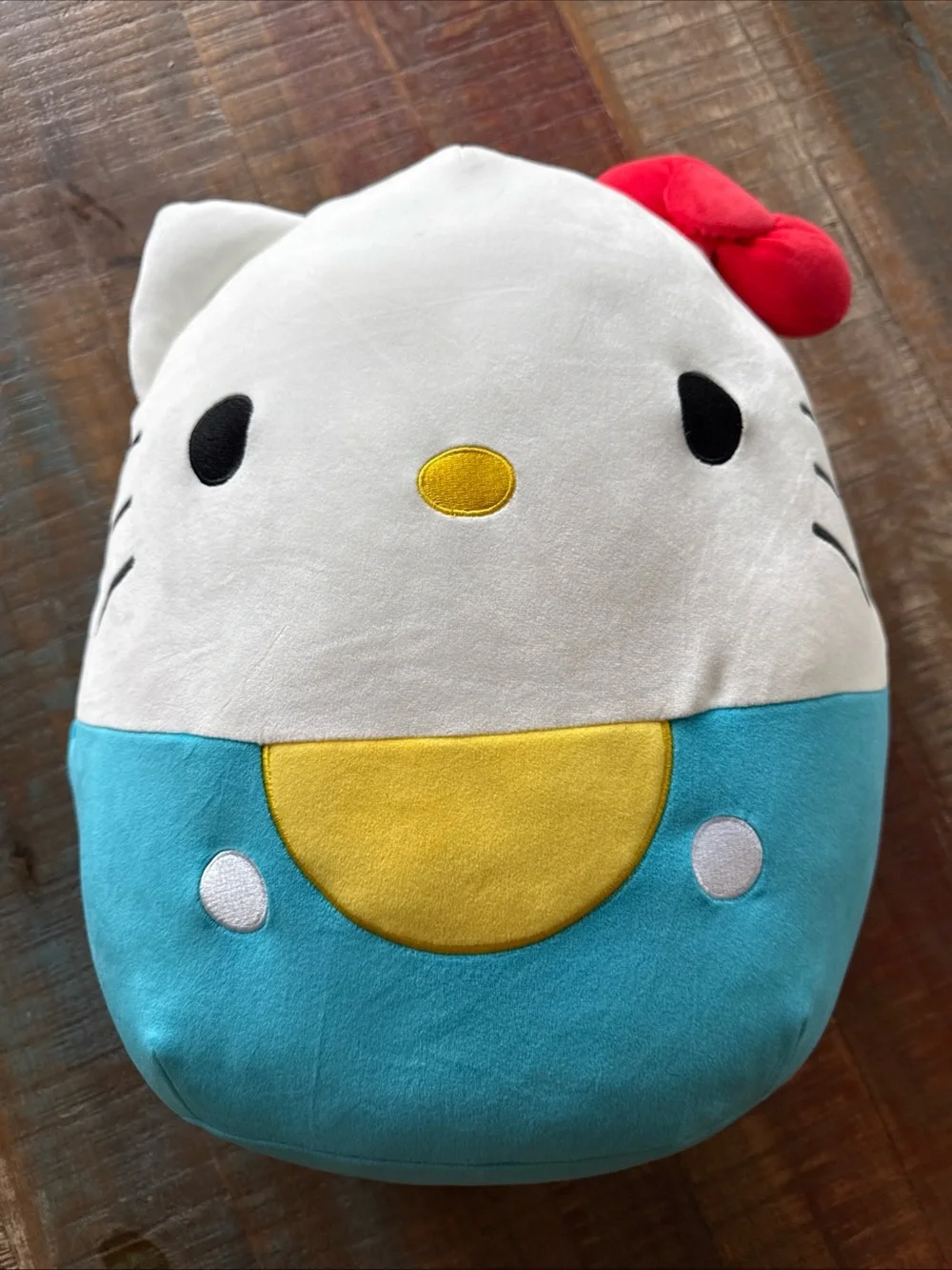 Hello Kitty Jumbo Squishmallow 16 inch Red Bow Blue Classic Plush NEW Yellow 16”